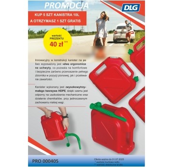 KANISTER 10L 5+1 GRATIS