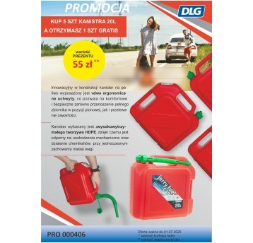 KANISTER 20l 5+1 GRATIS