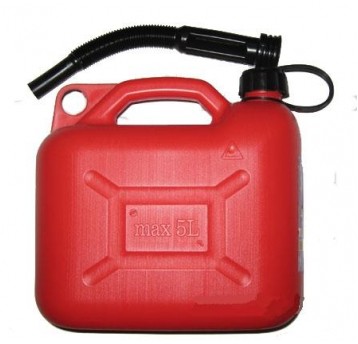 KANISTER 5L CZERWONY PLASTIKOWY (12)