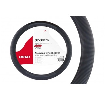 KIEROWNICA 37X39 CZARNA SKAJ + MATERIAŁ