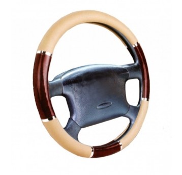 KIEROWNICA 37X39 DREWNO BEŻ