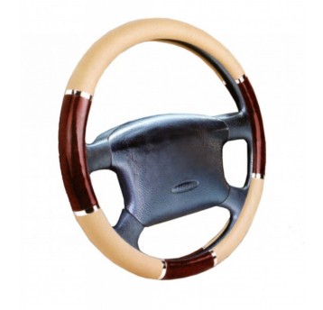 KIEROWNICA 37X39 DREWNO BEŻ