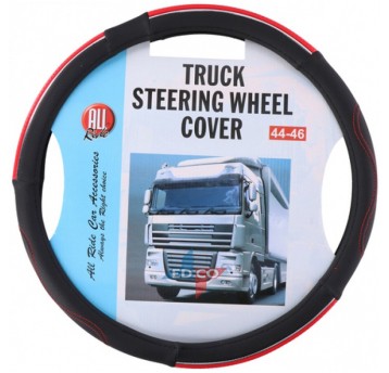 KIEROWNICA 44X46 CZARNO CZERWONA