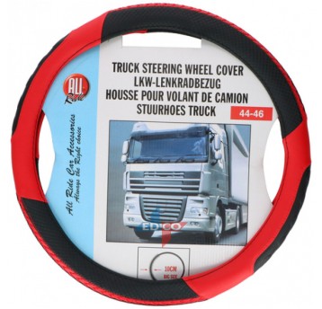 KIEROWNICA 44X46 CZARNO CZERWONA