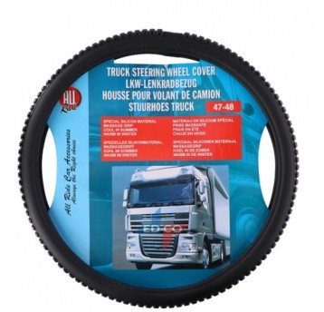 KIEROWNICA 49X51 TRUCK CZARNA MASAŻ BIG