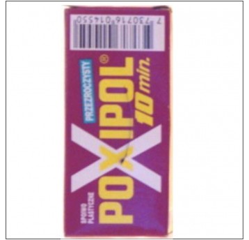 KLEJ POXIPOL PRZEZROCZYSTY CZERWONE 14ml 6szt