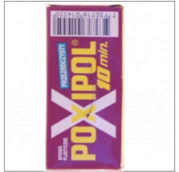 KLEJ POXIPOL PRZEZROCZYSTY CZERWONE 14ml 6szt