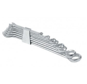 KLUCZE PŁASKO OCZKOWE 8SZT 6-19MM CLIP
