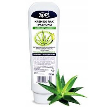 KREM DO RĄK I PAZNOKCI APPI GLICERYNA ALOES 100ML