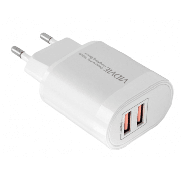 ŁADOWARKA SIECIOWA 230V USB 2400mA DUAL