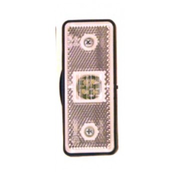 LAMPA 4 DIOD BIAŁA PŁASKA 12/24V