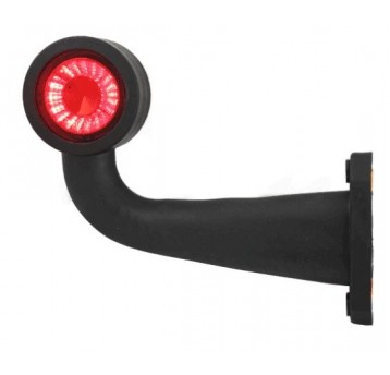 LAMPA OBRYS BIAŁO CZERW 12/24V LEWA ŁAMANA