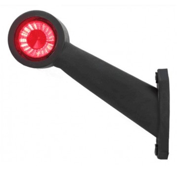 LAMPA OBRYS BIAŁO CZERW 12/24V LEWA UKOŚNA
