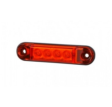 LAMPA OBRYS CZERWONA SLIM DIODOWA 12/24V HOR 88