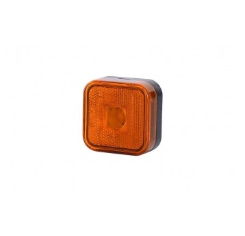LAMPA OBRYS KWADRAT Z ODBL. POMARAŃCZOWA