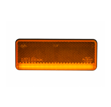 LAMPA OBRYS LED 12/24V Z ODBL.POMARAŃCZOWA