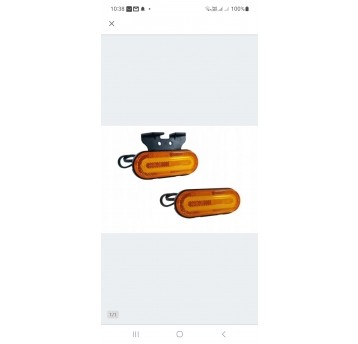 LAMPA OBRYS LED ŻÓŁ.Z ODBL. I WIĄZ. 0,5M FT-072 Z
