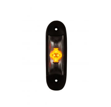 LAMPA OBRYSOWA BIAŁO-POMARAŃ-CZERW 12/24V HOR 83