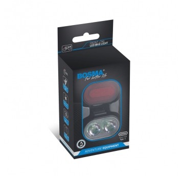 LAMPA PRZÓD I TYLNA 100/30 Lm SET FRONT