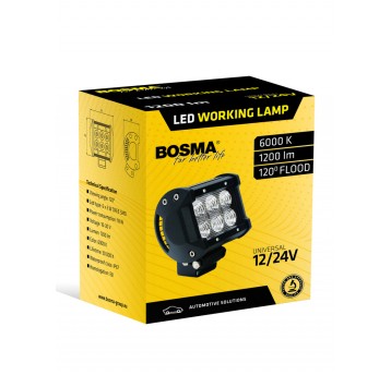 LAMPA ROBOCZA 6xLED 12/24V 18W 1200Lm 6000K