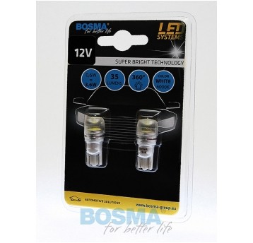 LED 12V 1XSMD T10 BIAŁA 2SZT
