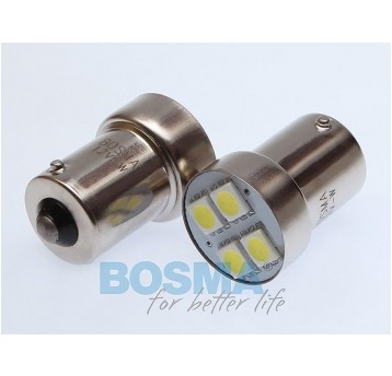 LED 12V 4XSMD BA15S BIAŁA 2SZT
