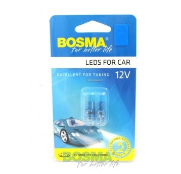 LED 12V 5W BC T10 NIEBIESKA STOŻEK