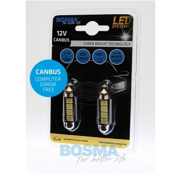 LED 12V SV8,5 15X39 CANBUS BIAŁA 2SZT
