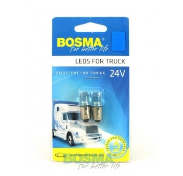 LED 24V 1XLED BA9S NIEBIESKA