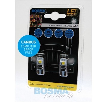 LED 24V 5W T10 CANBUS 2 LED BIAŁA 2SZT