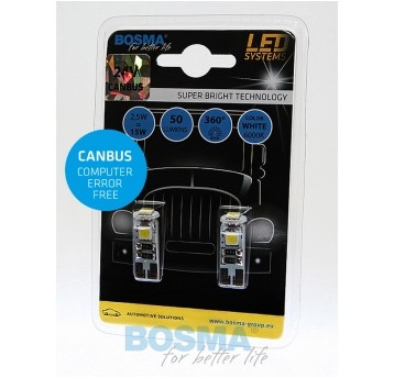LED 24V 5W T10 CANBUS 3 LED BIAŁA 2SZT
