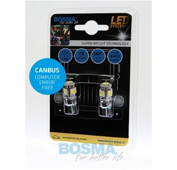 LED 24V 5W T10 CANBUS 5 LED BIAŁA 2SZT