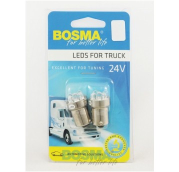 LED 24V 5XLED BA15S NIEBIESKA