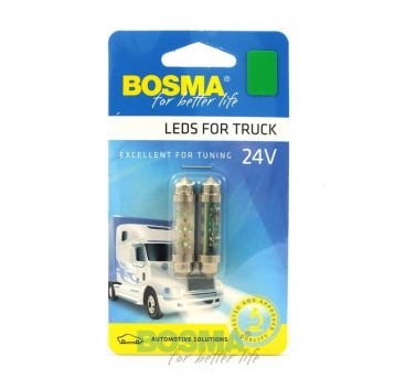 LED 24V 6LED RURKA 10X42 ZIELONA