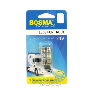 LED 24V RURKA 4XLED BIAŁA