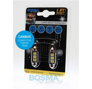 LED 24V SV8,5 13X36 CANBUS BIAŁA 2SZT