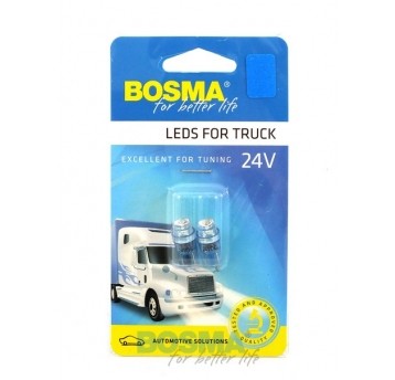 LED 24V T10 NIEBIESKA STOŻEK