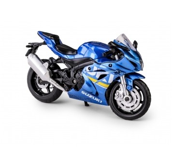 MOTOCYKL SUZUKI GSX-R1000 NIEBIESKIE 1:18