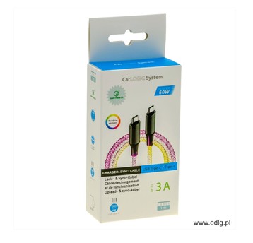 NEW KABEL TYP C - TYP C 100CM PODŚW MULTIKOLOR