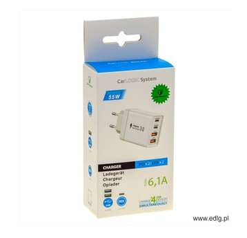 NEW ŁADOWARKA SIECIOWA 55W BIAŁA