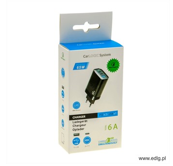 NEW ŁADOWARKA SIECIOWA 65W CZARNA