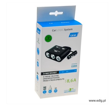 NEW TRÓJNIK USBX2X3.1A+type C,120W