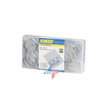 OPASKI ZACISKOWE METALOWE 21 SZTUK