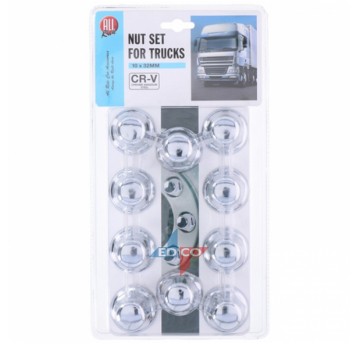 OSŁONA SZPILKI KOŁA 32MM CHROM (10)