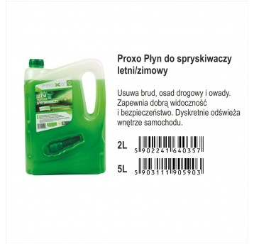 PŁYN LETNI 5L DO SPRYSKIWACZA Z LEJKIEM PROXO