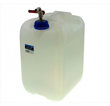 POJEMNIK NA WODĘ 20L KRAN W NAKRĘTCE BIAŁY