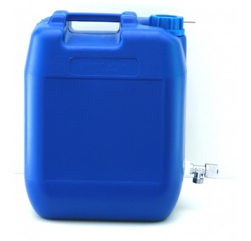 POJEMNIK NA WODĘ 20L NIEBIESKI METALOWY KRAN