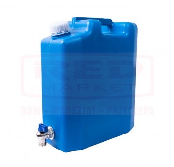 POJEMNIK NA WODĘ PŁASKI 10L NIEB KRAN NA DOLE