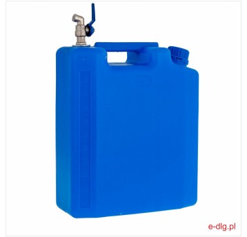 POJEMNIK NA WODĘ PŁASKI 10L NIEB KRAN NA GÓRZE