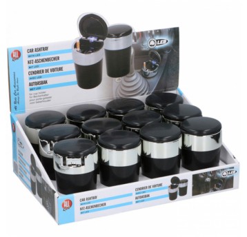 POPIELNICZKA LED CZARNA CHROM